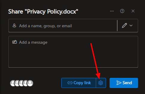 SharePoint Share dialog